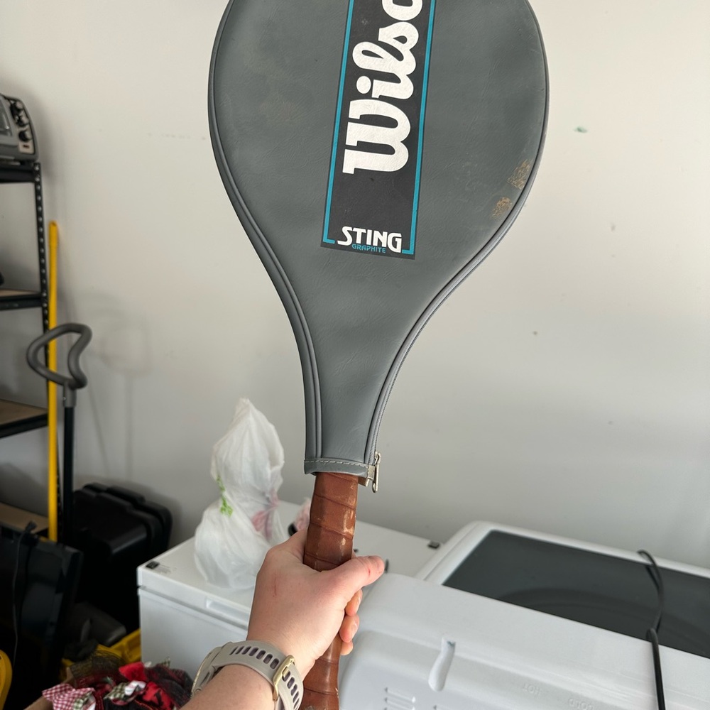 Wilson Sting Racket Cover in Gray and Brown